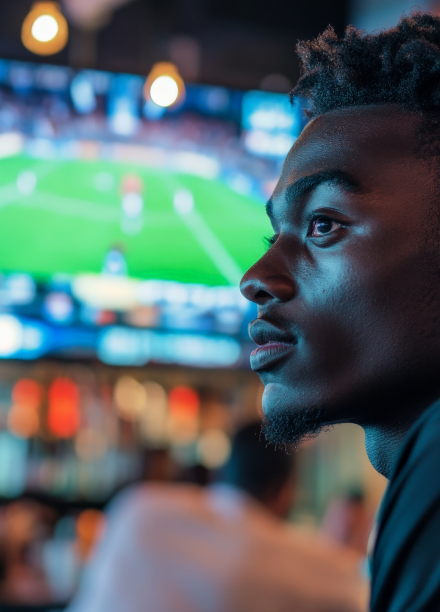 man looking serious